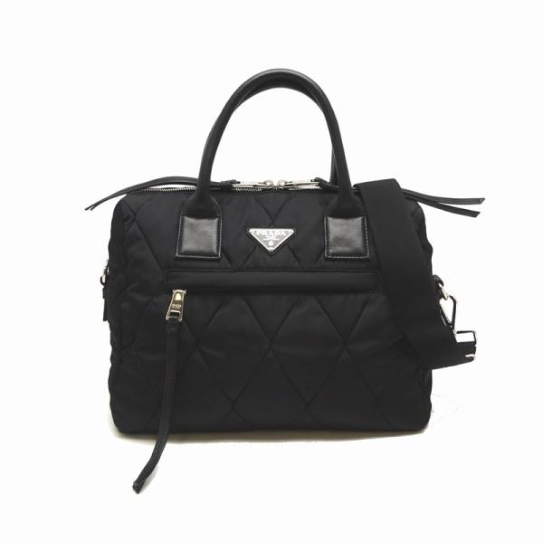 プラダ ２wayバッグ 1bb024 ハンドバッグ ナイロン Prada 飯能本店 Dh567 ブラック レディース 中古 激安超特価