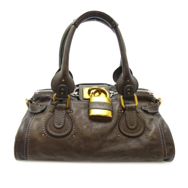 Chloe クロエ パディントン ブラウン ハンドバッグ レザー 値札付き Chloe クロエ パディントン ブラウン ハンドバッグ レザー 値札付き