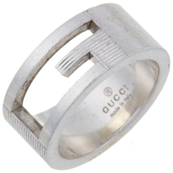 GUCCI シルバーリング 専用ケース付き　8号 GUCCI シルバーリング 専用ケース付き 8号