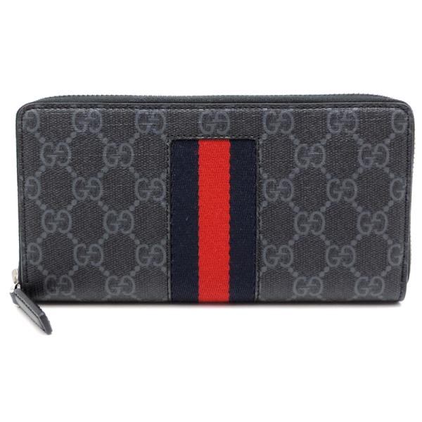 【美品】 GUCCI グッチ 長財布 財布 GG スプリーム ロゴ 黒 楽天市場】グッチ GUCCI 長財布 メンズ GGスプリーム ラウンド