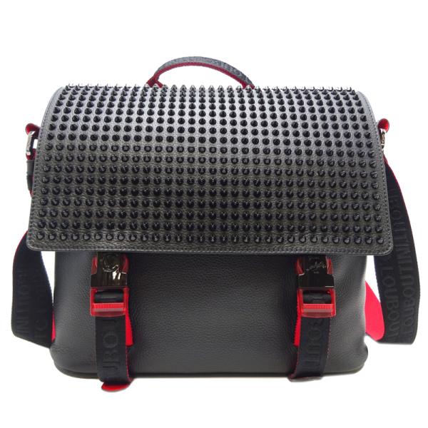 CHRISTIAN LOUBOUTIN / ジャカード メッセンジャーバッグ □Christian Louboutin□ロゴ ジャカード メッセンジャー バッグ