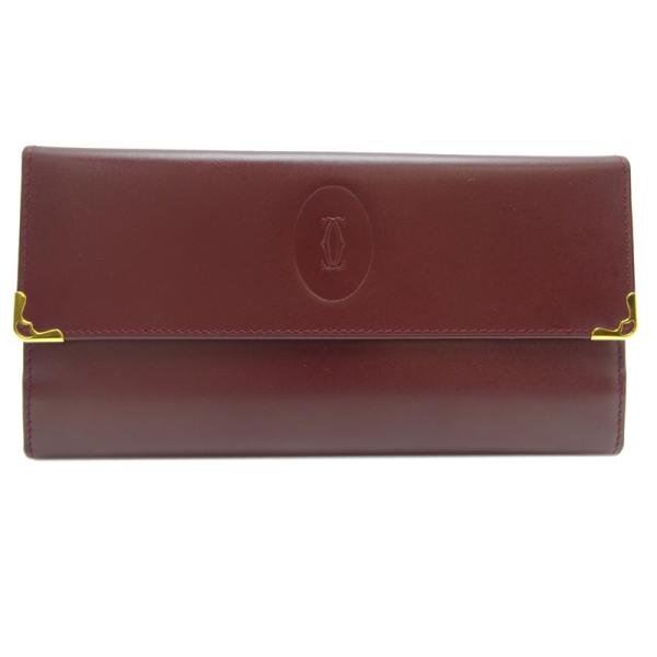 新品未使用✨Cartier カルティエ　長財布　マストライン　ボルドー　レザー Cartier ［飯能本店］CARTIER カルティエ マストライン がま口長