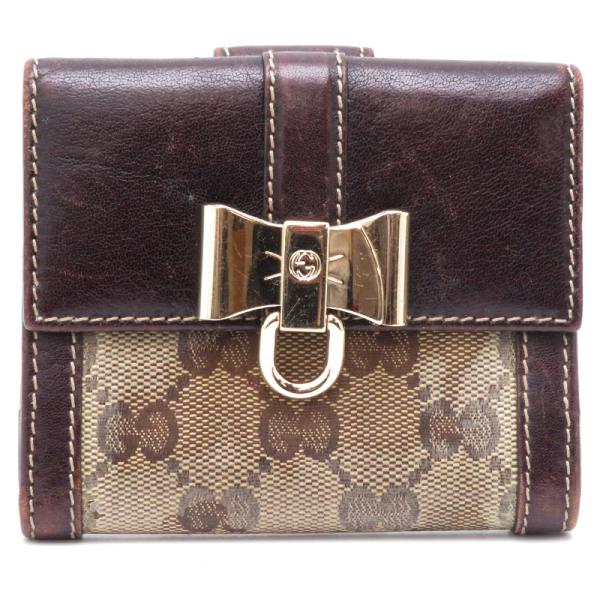 あいか　 GUCCI ブラウンレザー 二つ折り財布 グッチ GUCCI 二つ折り財布 オフィディア ブラウン メンズ GUCCI
