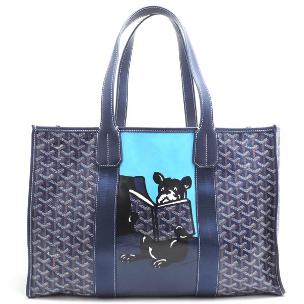 GOYARD青 合成皮革 トートバッグ 大きめ