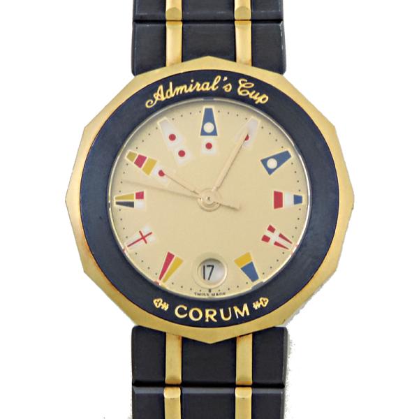 CORUM アドミラルズカップ ガンブルー レディース コルム アドミラルズカップ ガンブルー ネイビー系文字盤