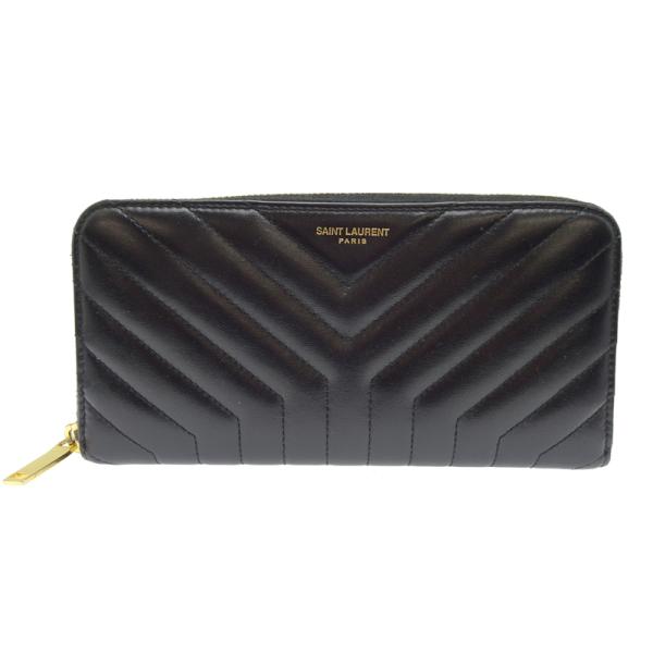 銀座店］Yves Saint Laurent イヴサンローラン YSLロングウォレット 長
