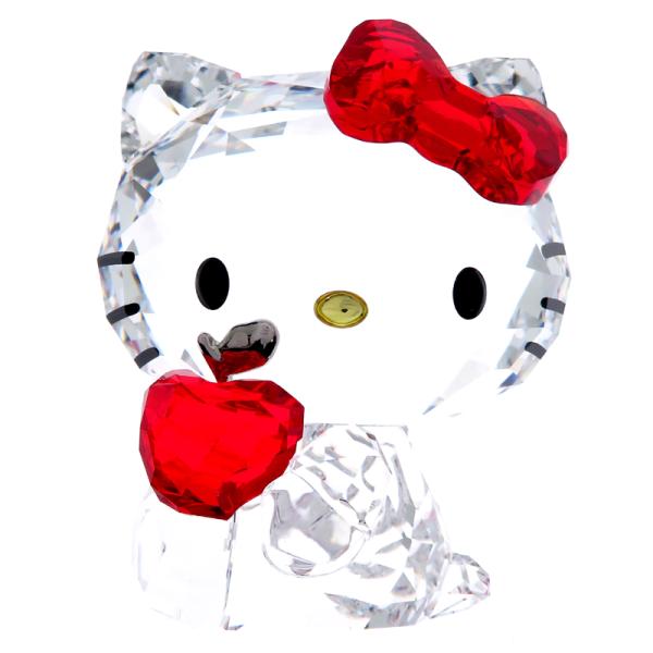 【箱付き】Swarovski キティ　置物　オブジェ　2011 りんご　アップル 箱付き SWAROVSKI キティ 2011 りんご アップル 置物