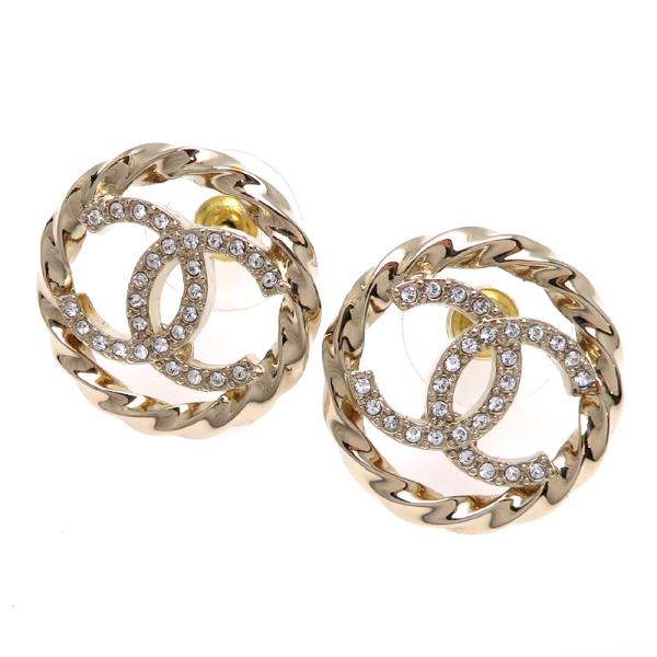 CHANEL シャネル　ピアス　ココ　ココマーク　ラインストーン　C20A CHANEL シャネル ピアス ココ ココマーク ラインストーン C20A