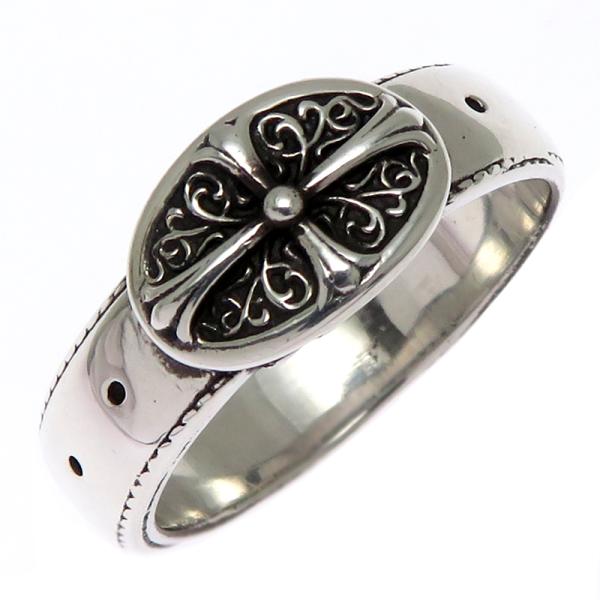 クロームハーツシルバーリング CHROME HEARTS クロムハーツ リング NTFL W サイズ:5号 wダガー