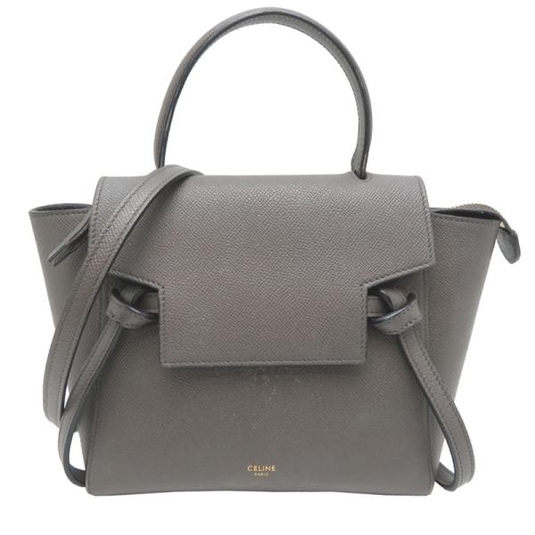 NR54　kt14619tm【CELINE】ベルトバッグナノ　グレインレザー　189003 CELINE（セリーヌ） ［銀座店］CELINE ベルトバッグ ナノ 189003
