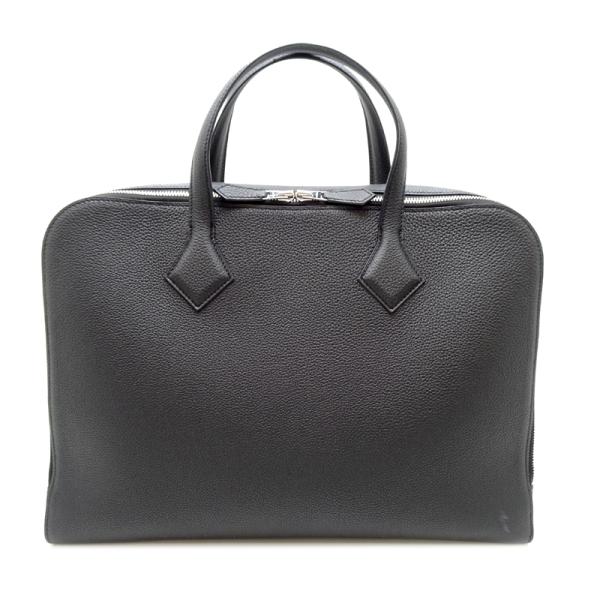 HERMES ヴィクトリアカバス シルバー金具 HERMES（エルメス） トートバッグ ヴィクトリア カバス オレンジ