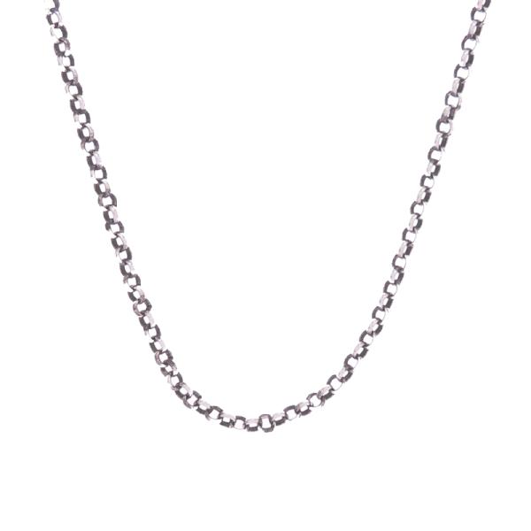 クロムハーツ シルバー ロールチェーンネックレス 25インチ 銀座店］CHROME HEARTS クロムハーツ ロールチェーン24 ネックレス