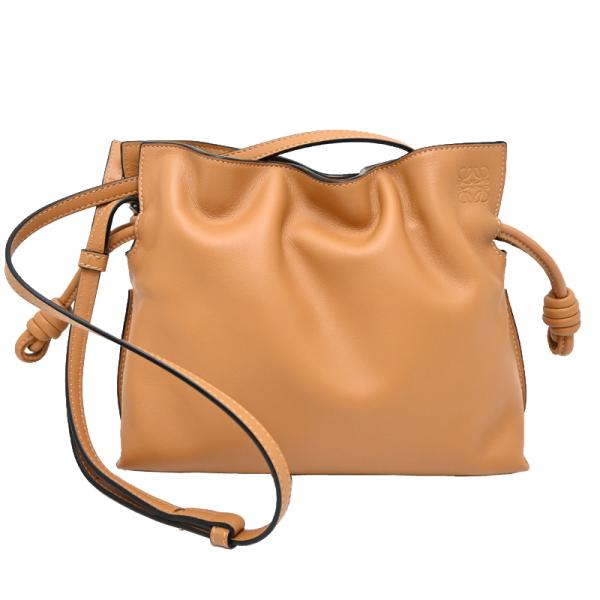［銀座店］LOEWE ロエベ フラメンコクラッチ ミニ A411FC2ｘ37 ショルダーバッグ ナパカーフ ゴールド レディース DH92938