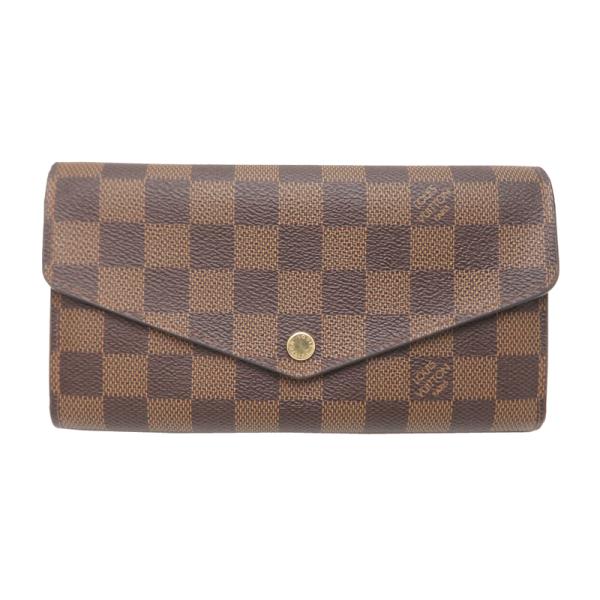 ［飯能本店］LOUIS VUITTON LV ルイ・ヴィトン ポルトフォイユ・サラ N60114 ( 廃番 ) 長財布 ダミエ ローズ・バレリーヌ DH94009