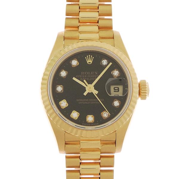 ［銀座店］ROLEX ロレックス デイトジャスト レディ 10P ダイヤモンド 9番 69178G 腕時計 レディース DH94295