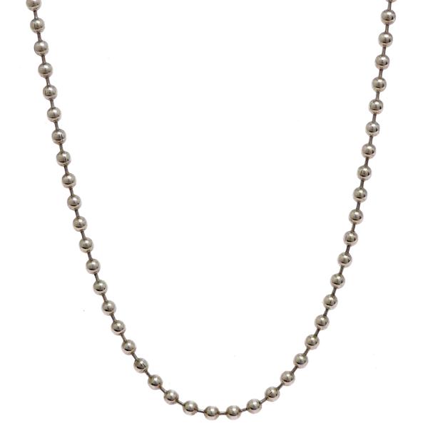 ［飯能本店］CHROME HEARTS クロムハーツ ボール チェーン 30インチ ネックレス スターリングシルバー レディース・メンズ DH94419