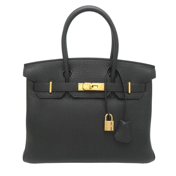 ［銀座店］HERMES エルメス バーキン30 ゴールド金具 □G刻印 2003年製  ハンドバッグ トゴ ノワール (ブラック系) レディース DH95135