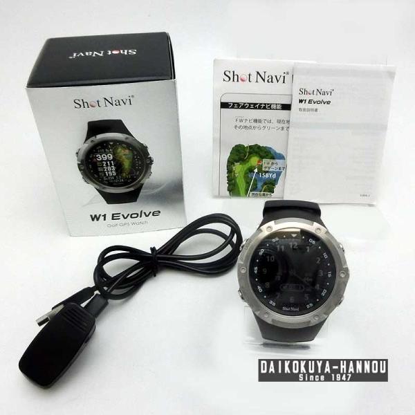 【半額‼️】ショットナビW1エボルブウォッチ型ゴルフナビW1_EVOLVEブラック Amazon | Shot Navi W1 Evolve(ショットナビ) ネイビー×シルバー