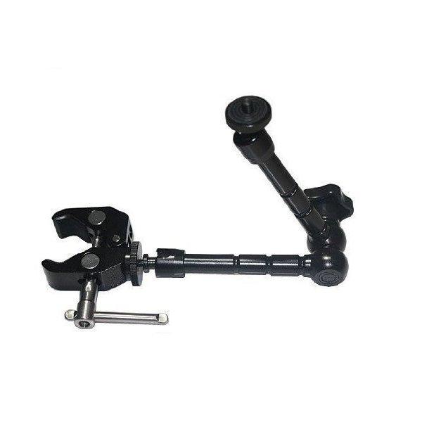 ・11インチアームとスーパークランプのセットです。・簡単取り付け＆しっかり固定　強度もあり、荷重がかかっても可動部がずれにくいタイプです。・好きな角度で、好きなアングルでの固定を可能にします。しっかり固定できます。・クランプねじ：1/4・3...