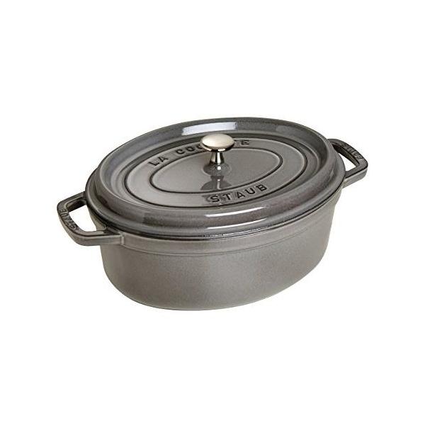 staub ストウブ 40500-236 グレー ホーロー鍋 23cm ガス/IH対応 ピコ