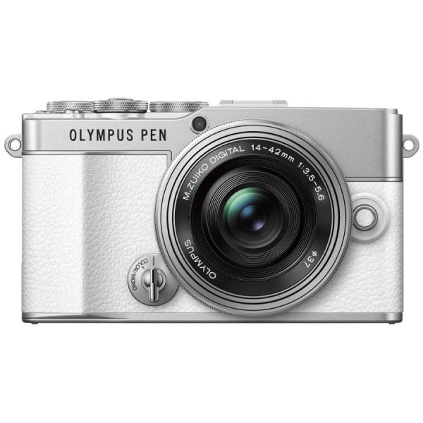 OLYMPUS オリンパス PEN E-P7 14-42mm EZレンズキット ホワイト ミラー