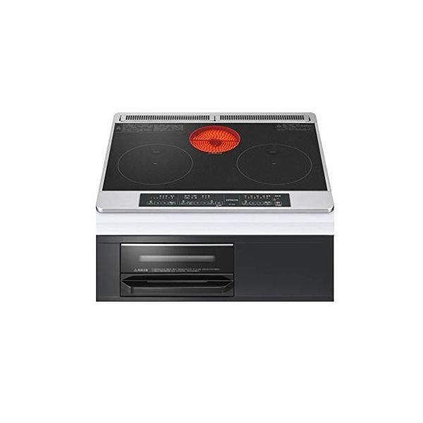 他サイト： HITACHI ビルトインIHクッキングヒーター HT-M6K(K)の商品画像