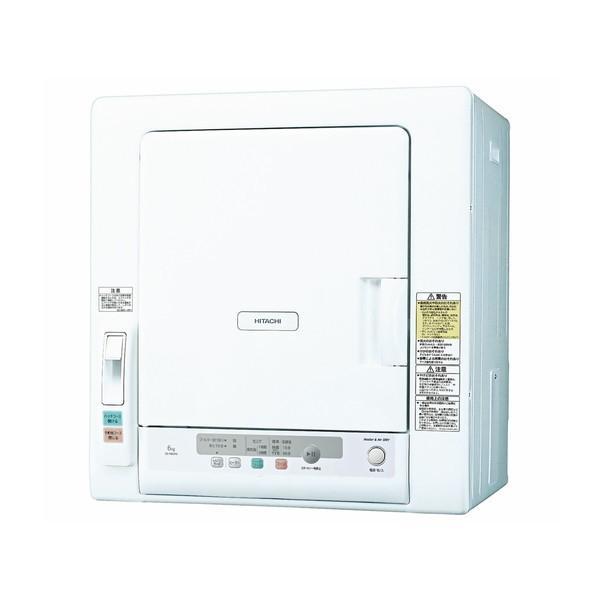 HITACHI 日立 DE-N60HV(W) ピュアホワイト 衣類乾燥機 乾燥容量6kg 