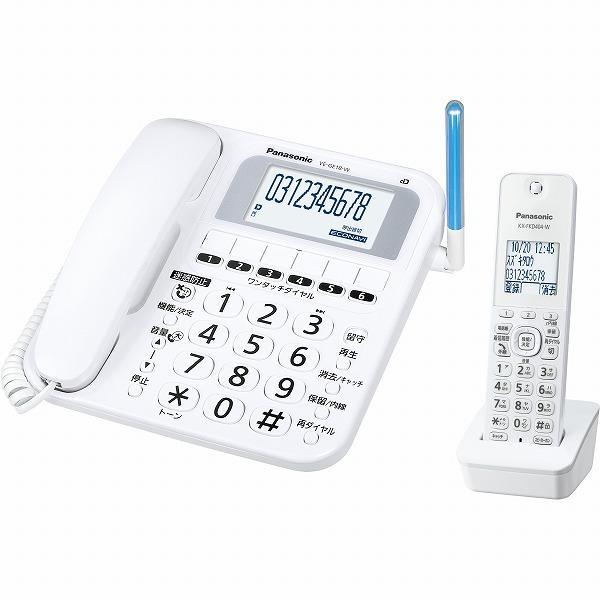 Panasonic パナソニック VE-GE18DL-W ホワイト コードレス電話機 子機1 
