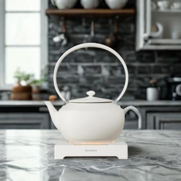 バルミューダ 電気ケトル 電気ポット 0.9L 温度調整機能付 ムーン