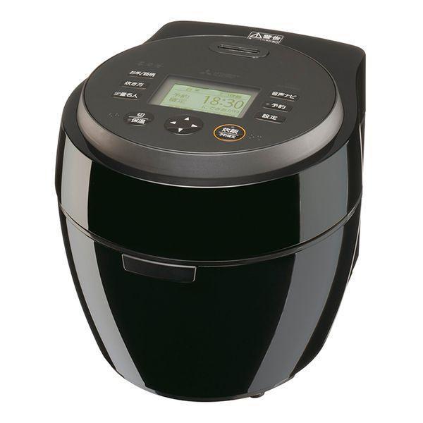 三菱 MITSUBISHI 本炭釜 NJ-BWD10-B 黒曜 IH炊飯器 5.5合