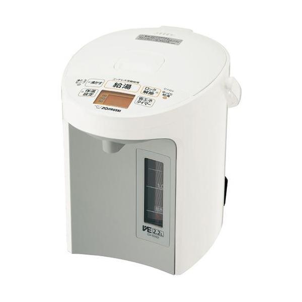 ZOJIRUSHI 象印 CV-GV22-WA ホワイト 電気ポット 2.2L マイコン沸とうVE電気まほうびん 優湯生