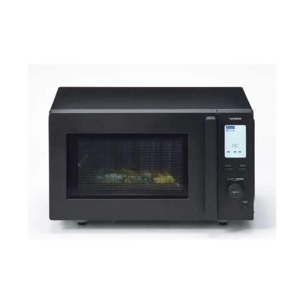 TWINBIRD ツインバード DR-F282B ブラック センサー付フラット電子レンジ 1000W 18L ヘルツフリー