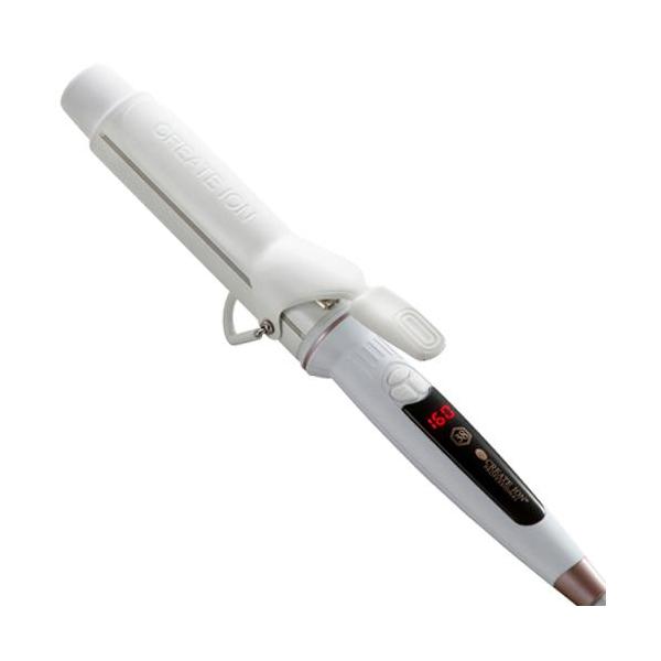 CREATE ION クレイツイオン SC-G73312W ホワイト カールアイロン 38.0mm エレメアカール 海外兼用