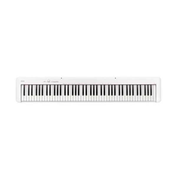 カシオ 電子ピアノ 88鍵盤 2電源方式 スリムボディ 自然な音色変化 CDP-S110WE ホワイト CASIO