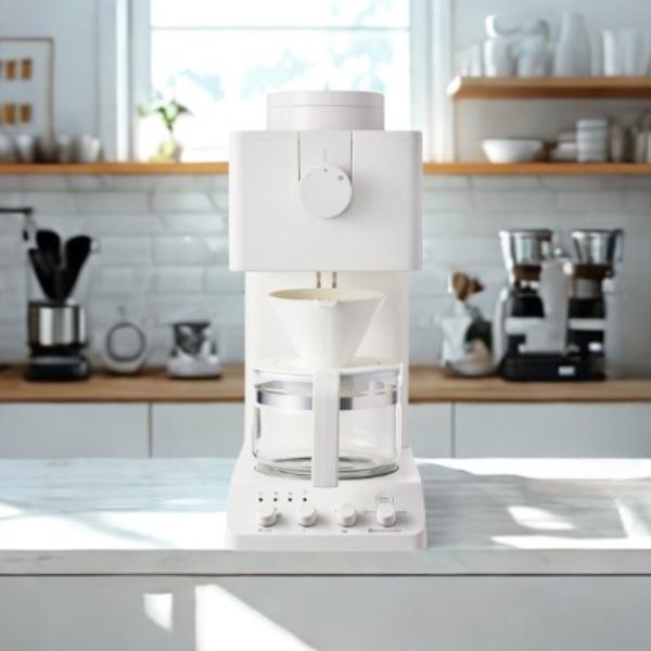 ツインバード コーヒー コーヒーメーカー 全自動 3杯用 ミル付