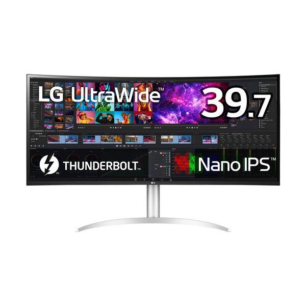 新品LG電子 39.7型 5KNano IPS 曲面型 液晶40WP95C-W LG 液晶ディスプレイ IPSディスプレイ 39.7インチ UltraWide 5K2K Nano
