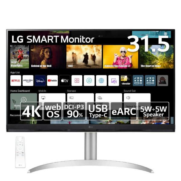 美品 LG 31.5インチ 4Kモニター 32SQ730S-H 32SQ730S-H | モニター | LG JP