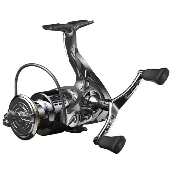 【送料無料】箱なし フィッシング リール スピニングリール ダブルハンドル 3000番 5.2：1  ドラグ力10KG 軽量 左右交換ハンドル 釣り具 釣り用品