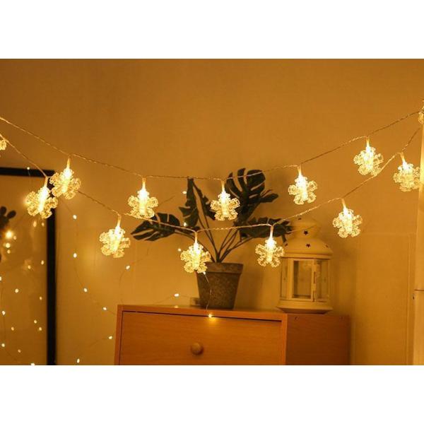 カラー：ウォームホワイト、カラフル長さ：約3Mライト数：20灯モード：点灯、点滅給電タイプ：電池式ストリングライト 20LED 3M 2モード　写真絵クリップ 写真クリップ イルミネーションライトクリスマスお部屋、庭、玄関、お店、広場、机や...