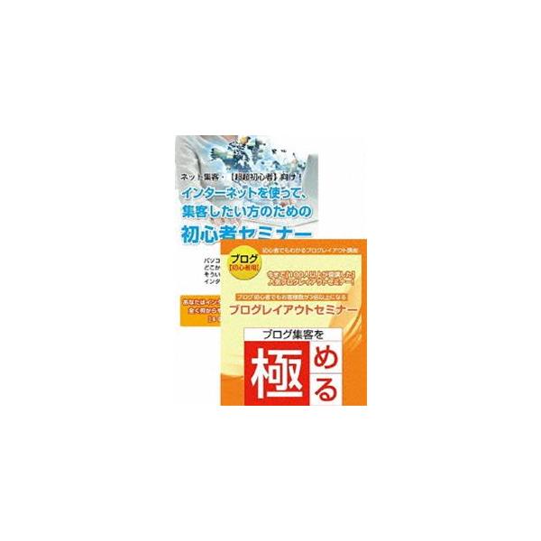 インターネット集客初心者から始めるブログ作成・更新セミナーDVDセット [DVD]