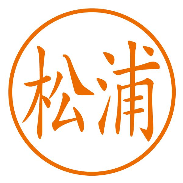 ブラザーネーム印（横１行）印影サイズ約10mm 認印 浸透印 はんこ 別注品 事務用 スタンプ 日本製