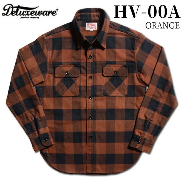 DELUXEWARE（デラックスウエア） ネルシャツ HV-00A [ 50s BUFFALO