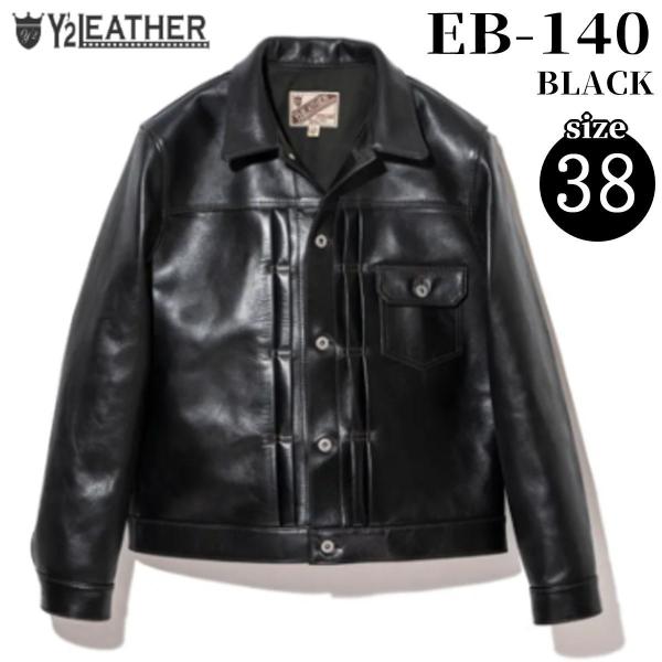 Y'2 LEATHER ECO HORSE 1ST TYPE JEAN JACKET 色：BLACK サイズ：38 Y2
