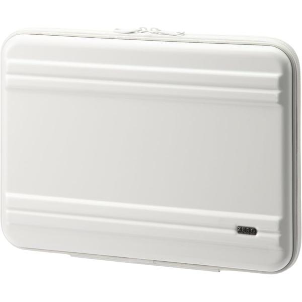 ゼロハリバートン ZERO HALLIBURTON PCケース 13.3インチPC収納可 ガジェットケース ハードシェルケース ポリカポーチ Lサイズ ホワイト 81123-06
