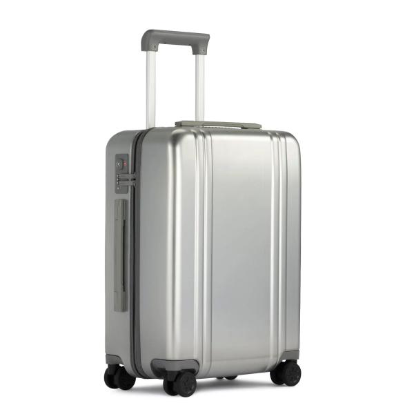 ゼロハリバートン キャリーケース 4輪 ヘアラインシルバー Classic Lightweight 4.0 Metallic | Continental Carry-On 37L 81373-05