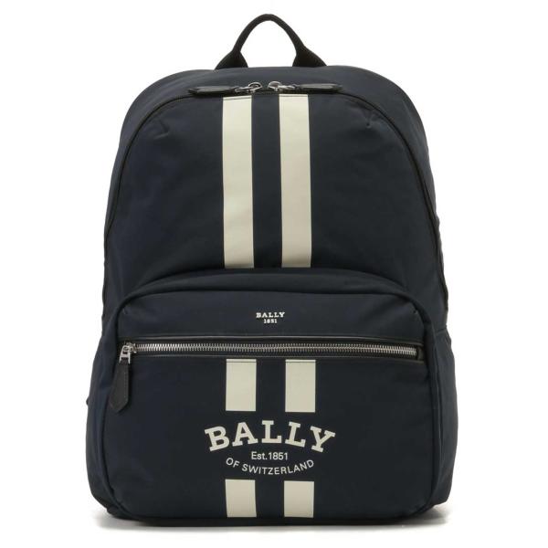 【極美品】BALLY リュック　A4収納可 トレスポ　メンズ　ネイビー　ナイロン 極美品】BALLY リュック A4収納可 トレスポ メンズ ネイビー