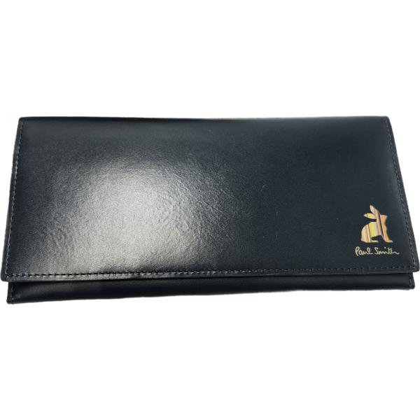 Paul Smith（ポール・スミス） かぶせ式長財布 Q16531 ネイビー