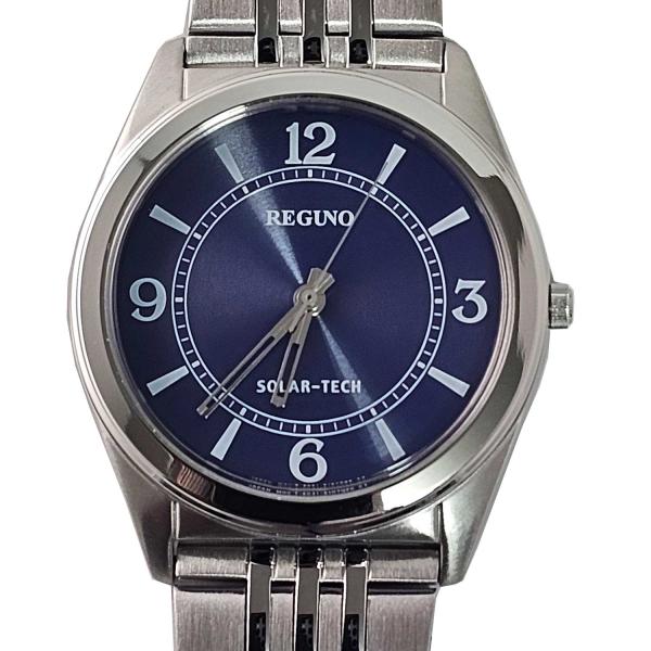 シチズン レグノ REGUNO 腕時計 ソーラー ネイビー メンズ レディース 男女兼用 ネイビー シルバー 時計 新品