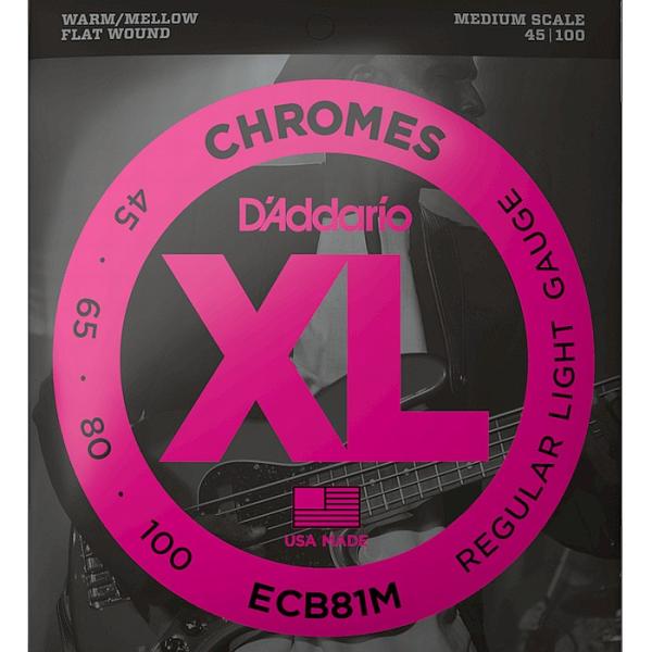 D'Addario ECB81M Flat Wound 045-100 Medium Scale __I tbgEh x[X