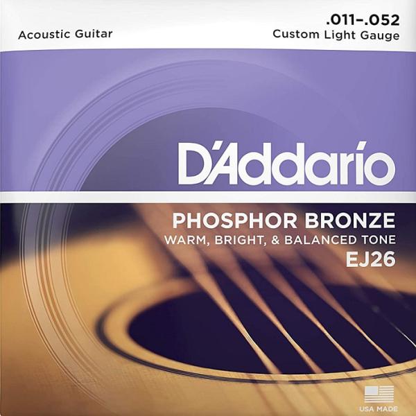 D'Addario EJ26 Custom Light 011-052 Phosphor Bronze ダダリオ アコギ弦